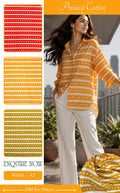 Sunshine Yellow Printed Cotton Fabric – Customizable for Shirts, Kurtis & Dresses